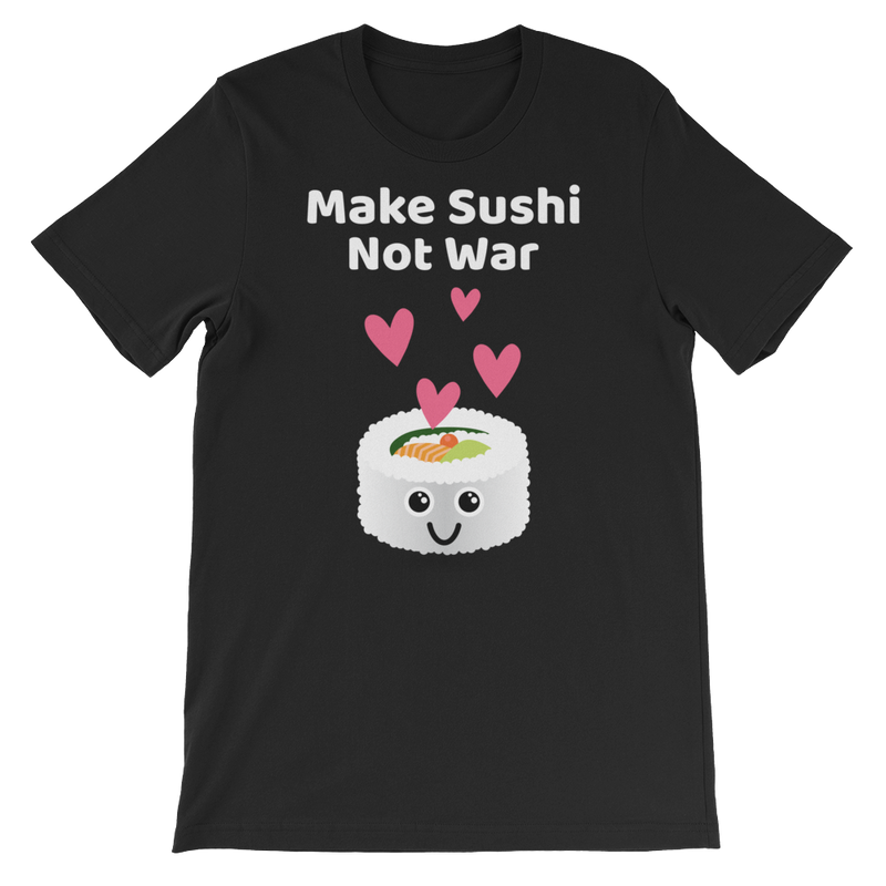 Cute Romance Make Sushi Not War T-Shirt