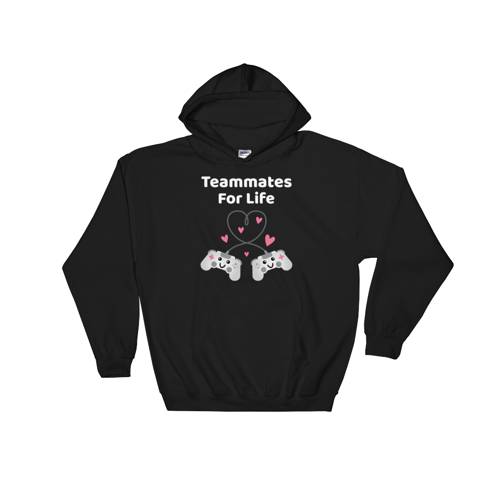 Cute Romance Teammates For Life Hoodie