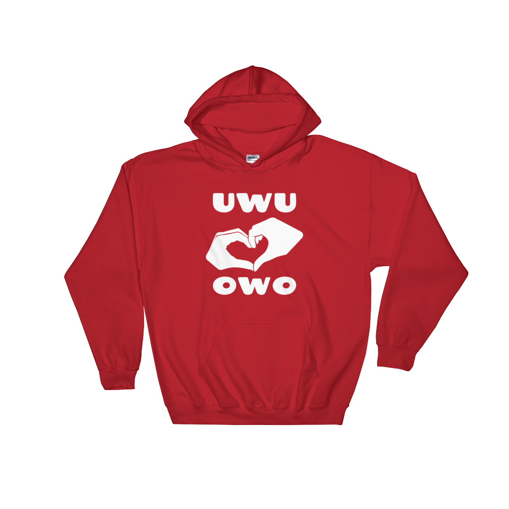 UWU OWO Heart Hoodie