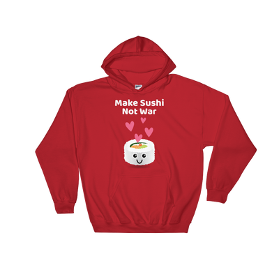 Cute Romance Make Sushi Not War Hoodie