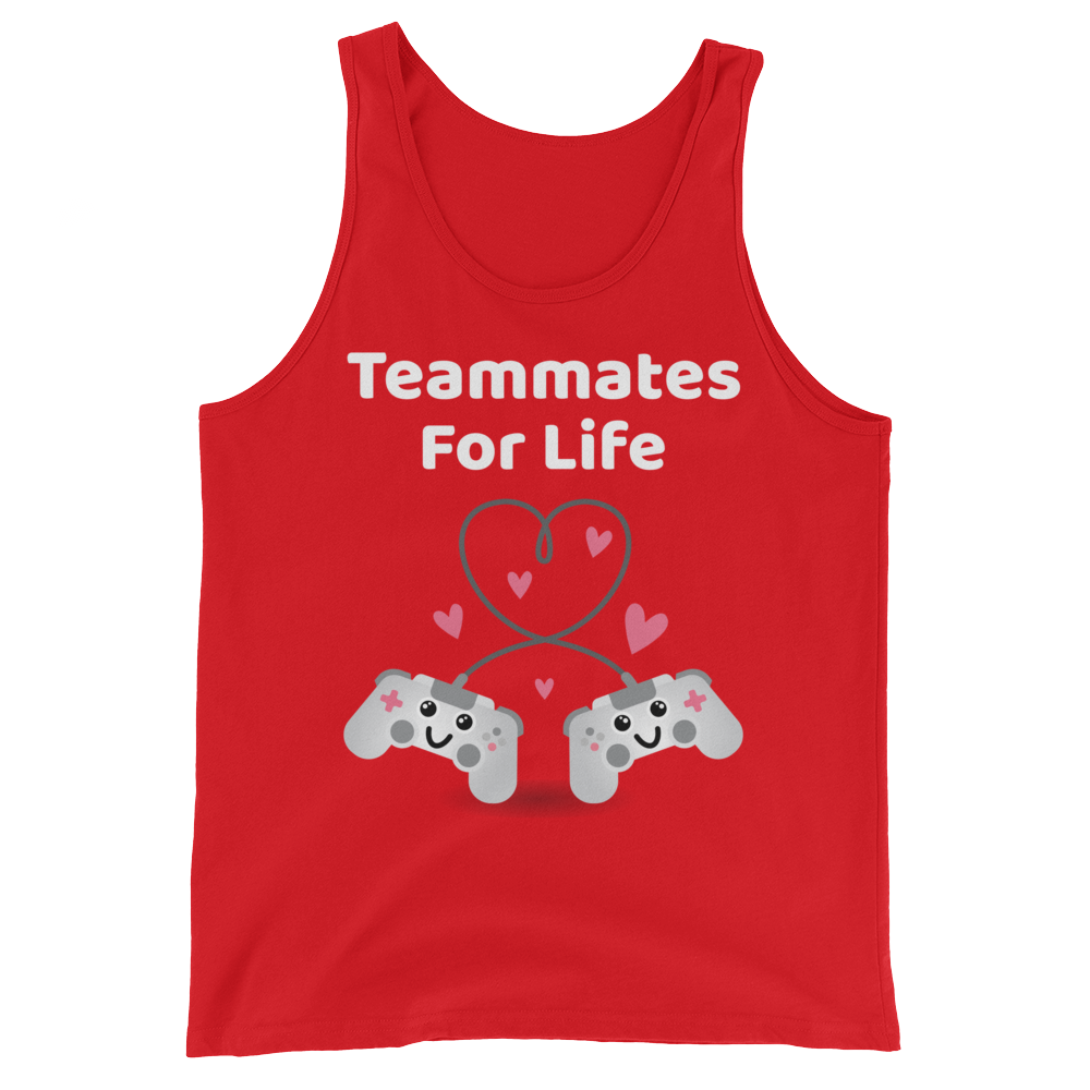 Cute Romance Teammates For Life Tank
