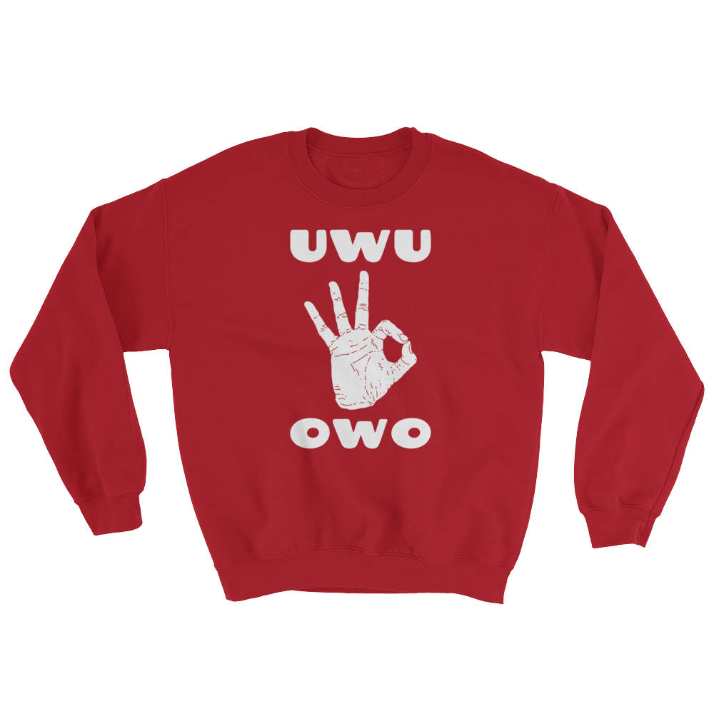 UWU OWO Circle Game Sweatshirt