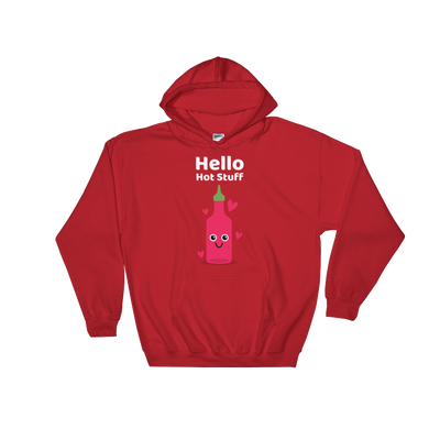 Cute Romance Hello Hot Stuff Hoodie