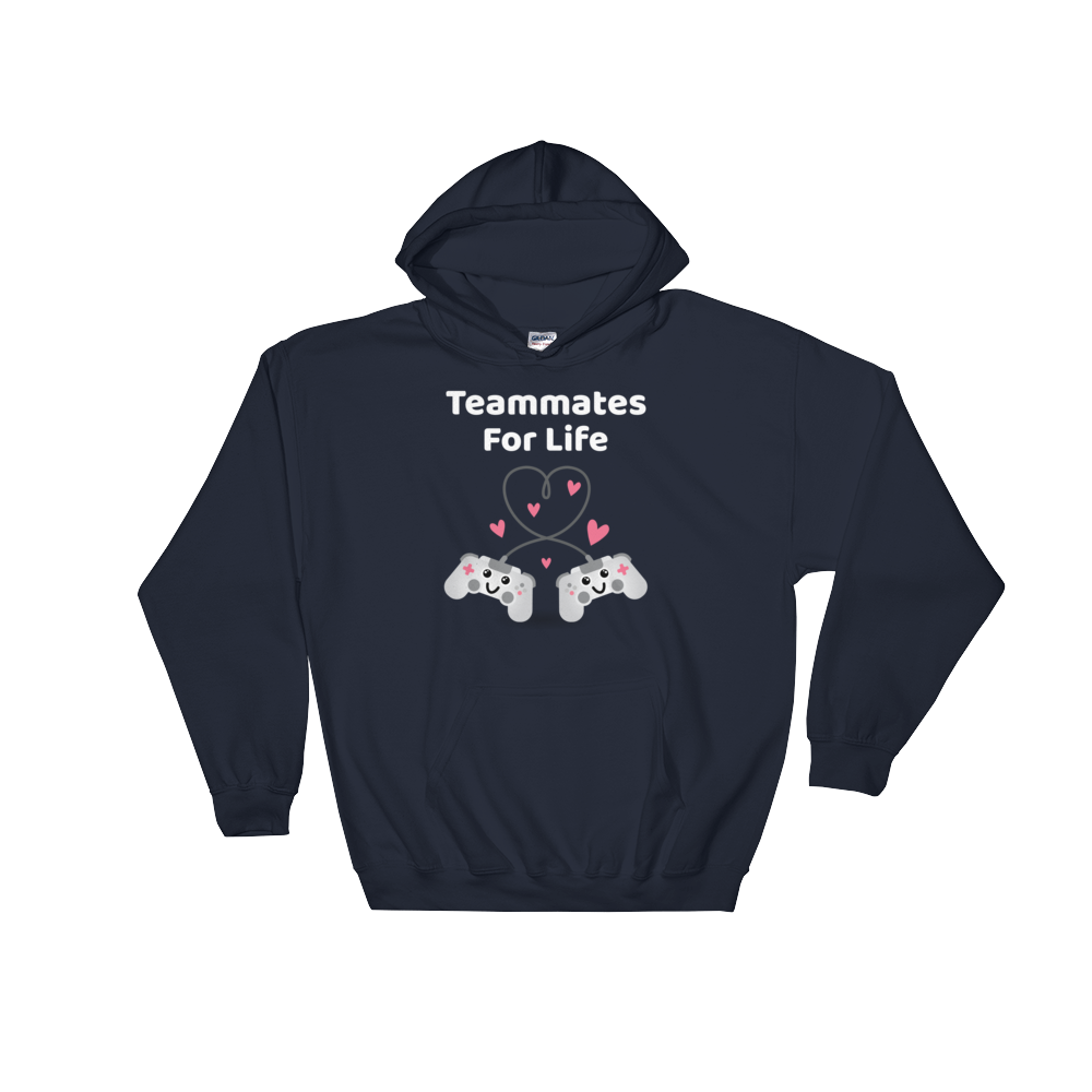 Cute Romance Teammates For Life Hoodie
