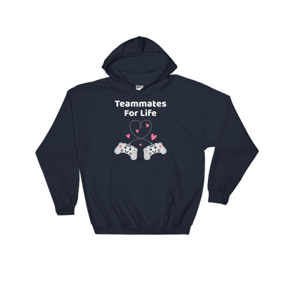 Cute Romance Teammates For Life Hoodie