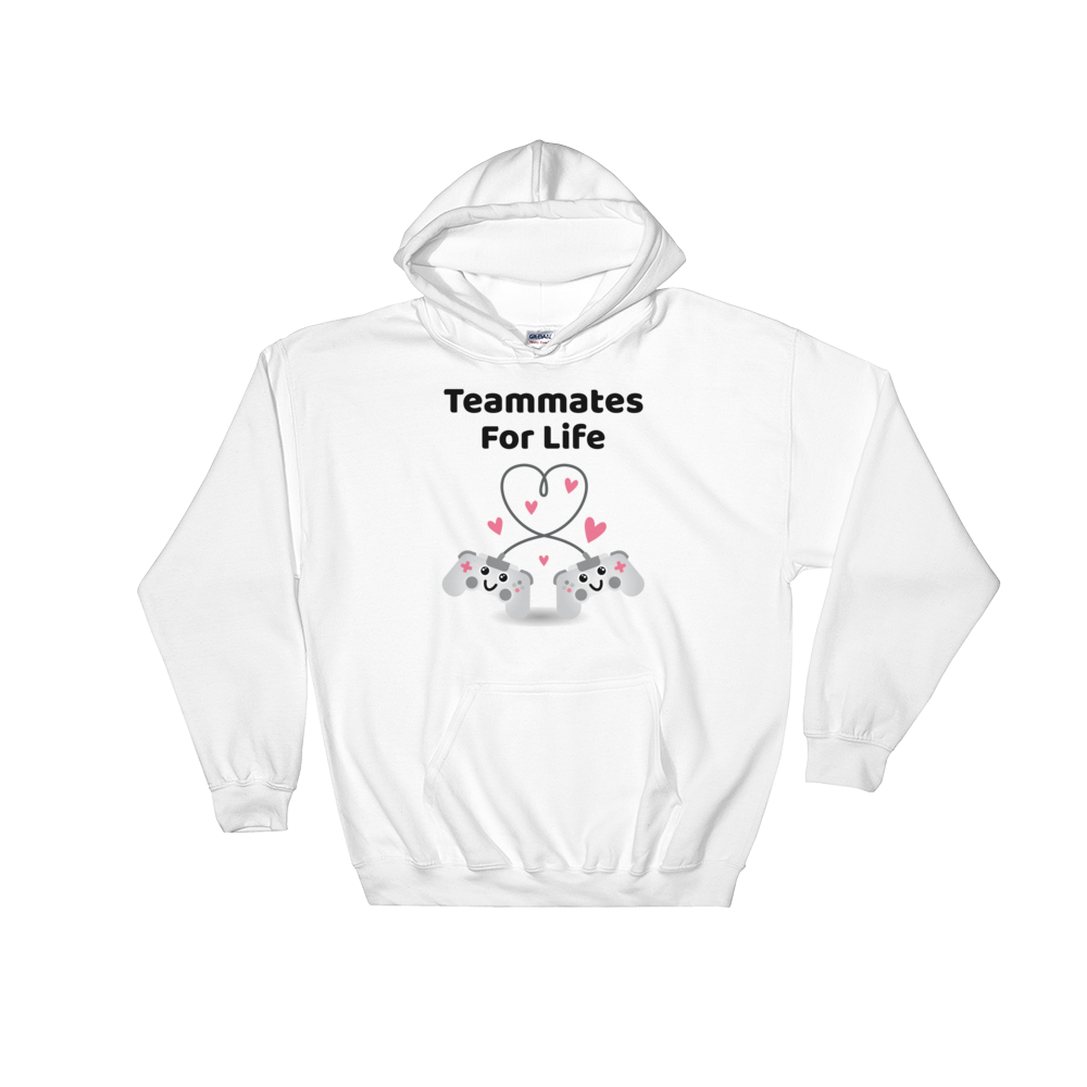 Cute Romance Teammates For Life Hoodie